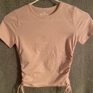 Set of pink, green, and yellow crop tops